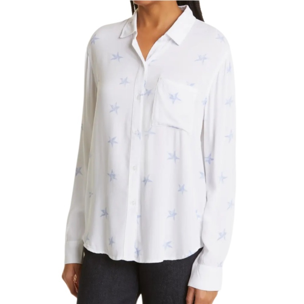 Rails Rocsi Celestial Stars Print Button Up Shirt